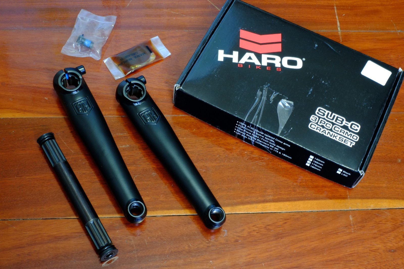 haro 3 piece cranks