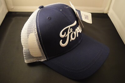 Ford Blue Logo hat cap snapback trucker mesh