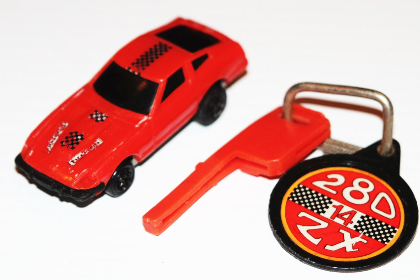 Vintage Kidco Burnin' Key Car 1980 - Red 280 ZX 280z w/Key