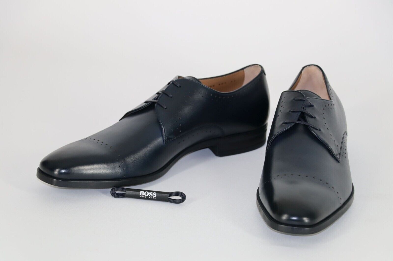 Pre-owned Hugo Boss Derbys, Mod. Kensington_derb_w21c, Size 45 / Us 12 / Uk 11, Dark Blue