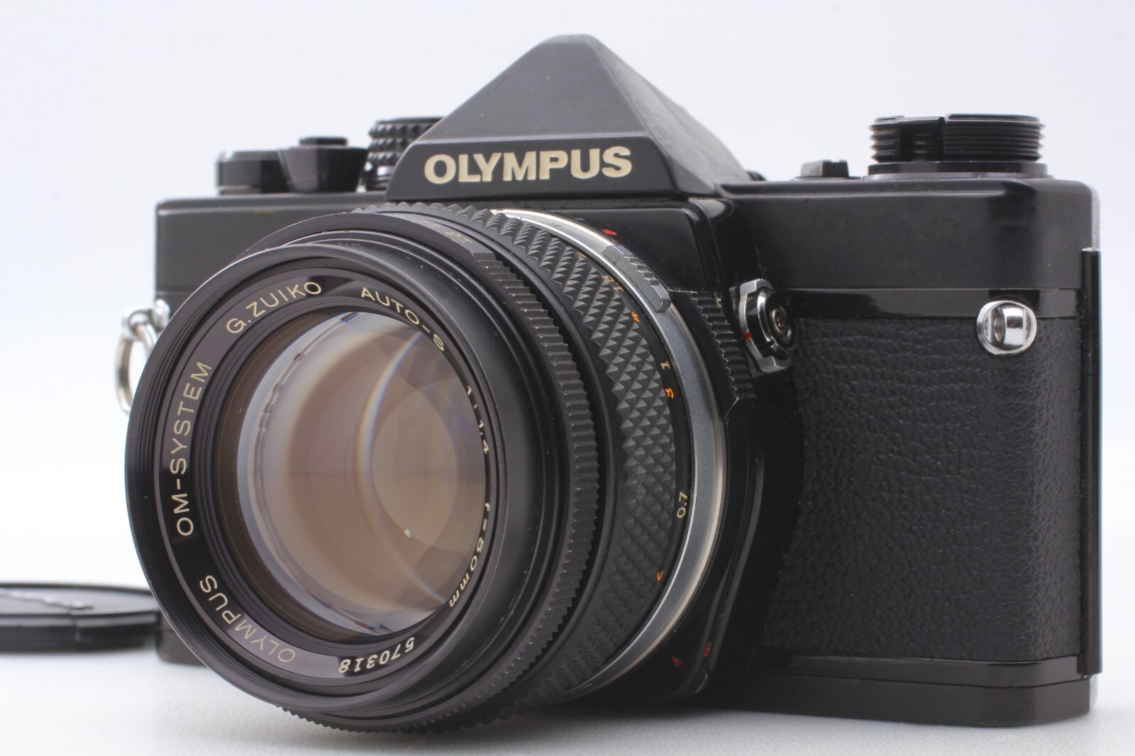 Olympus 50mm OM-2 Auto-S Film Zuiko Black Camera Works Meter OM2