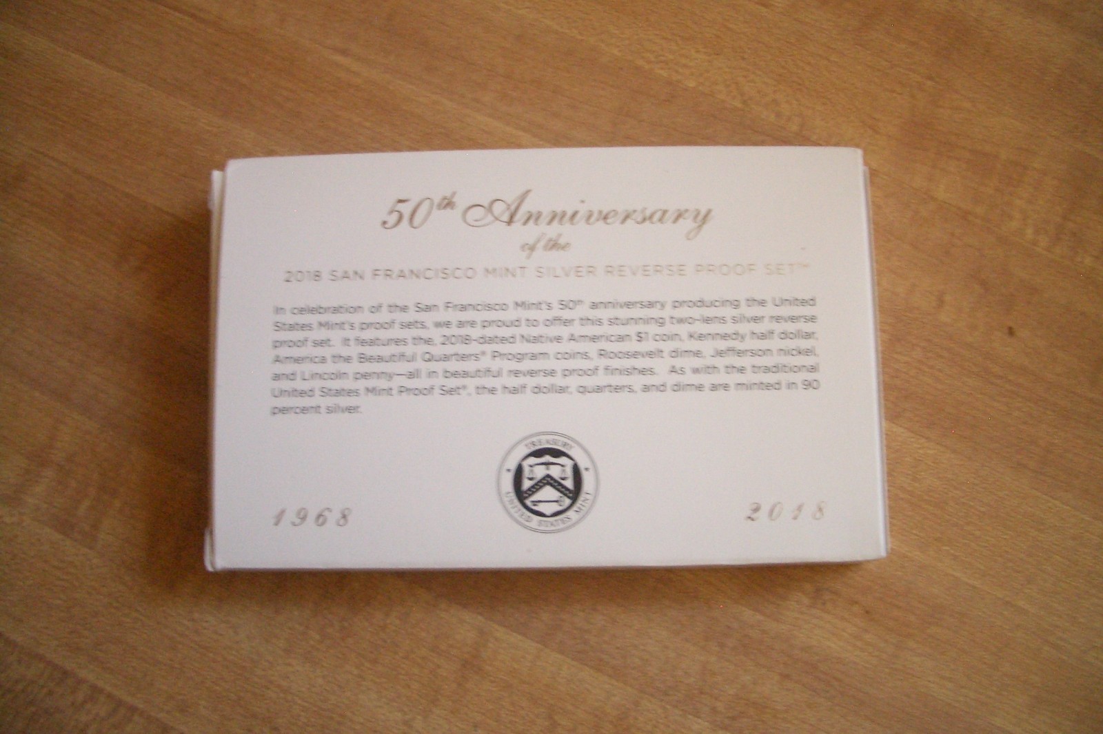 2018-S U.S Mint Silver Reverse Proof Set limited to a production of 200,000