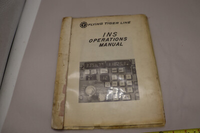 Flying Tiger Lines INS Operations Manual DC-8 free ship USA