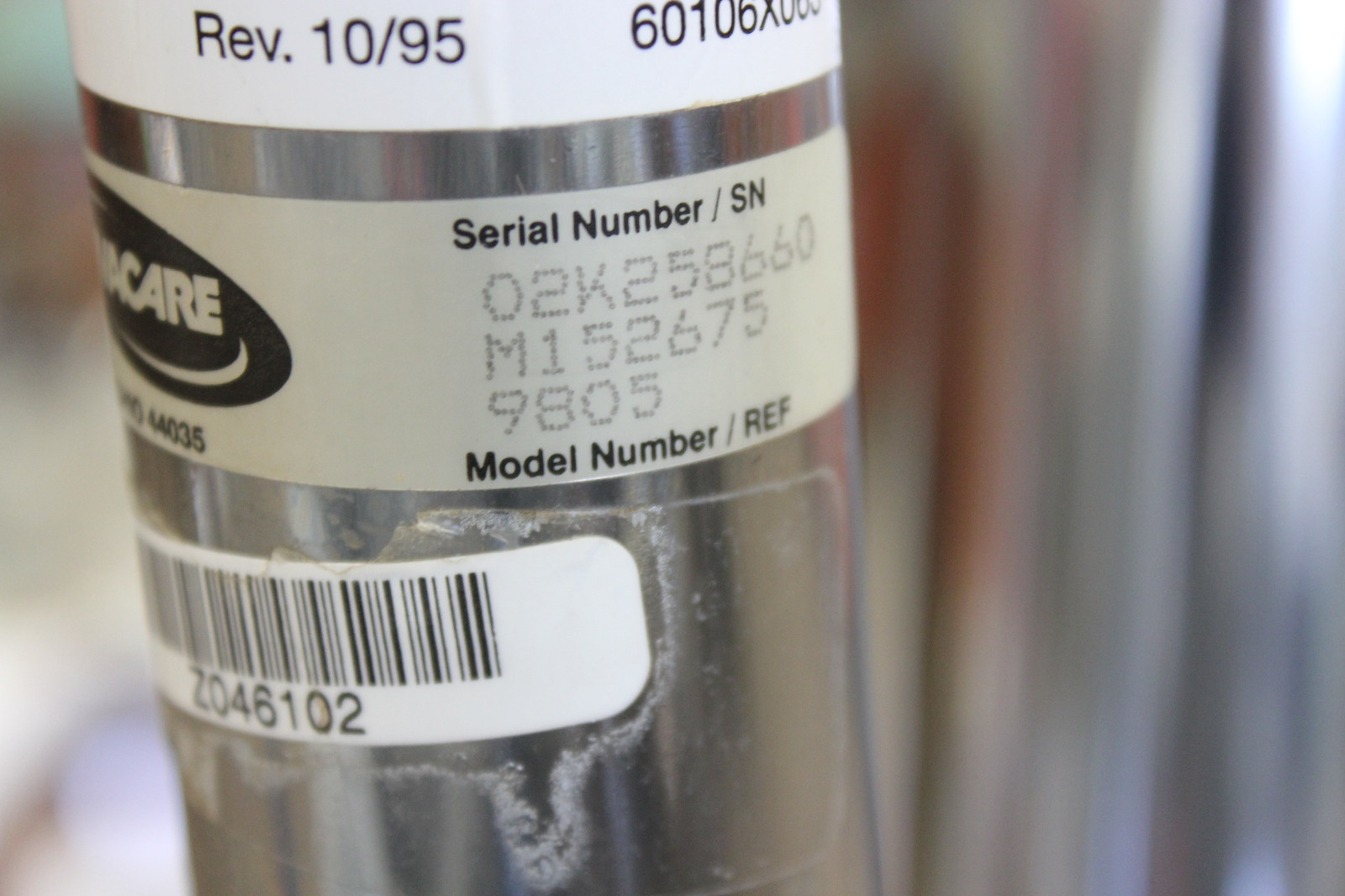 Invacare Hoyer Lift 9805 Chrome Hydrolic Patient Care Lift 450lb Weight Limit