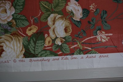 Brunschwig & Fils Fabric ROSES ET LILAS 1984 2 yrds 10