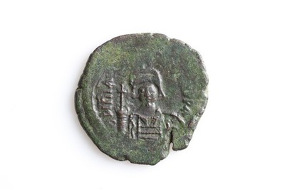 Mauricius Tiberius - Constantinopel -Bronze-Halbfollis - Jahr 9