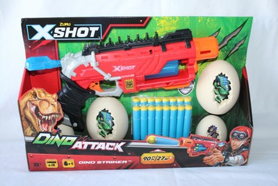 ZURU X-Shot DINO ATTACK Striker Rapid Fire Nerf Style Blaster Gun Fits Soft Dart