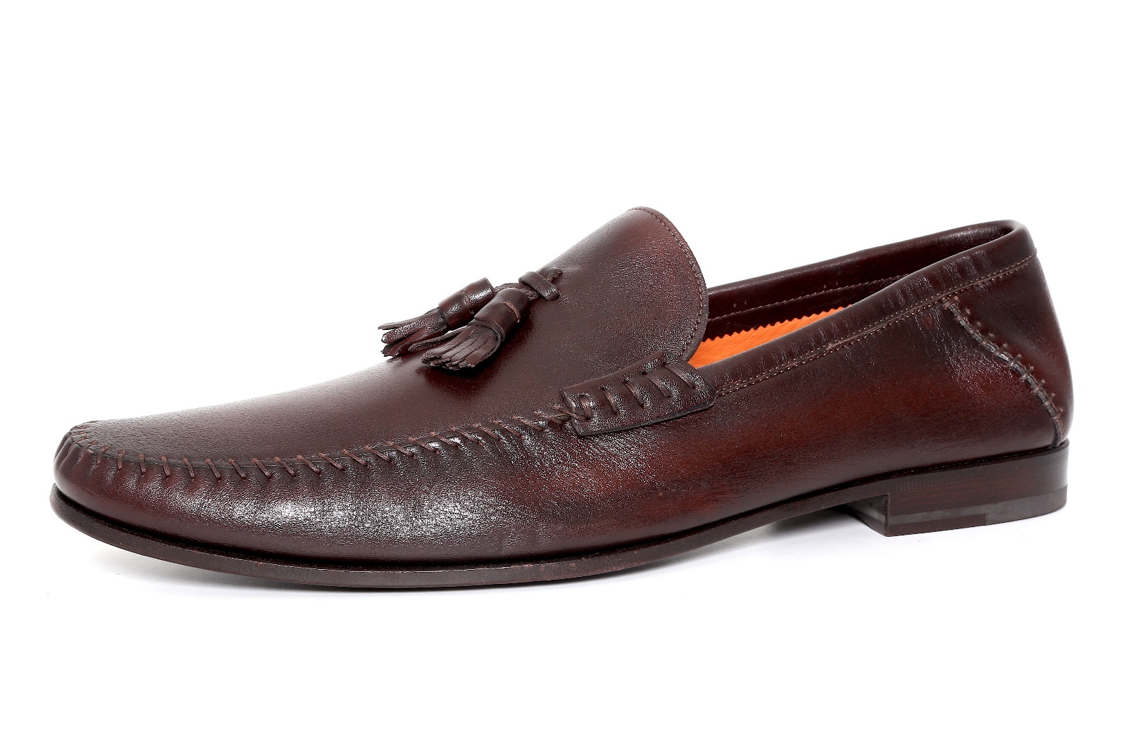 靴 SANTONI Santoni Leather Cap-Toe Derby Shoes | Saks Fifth Avenue