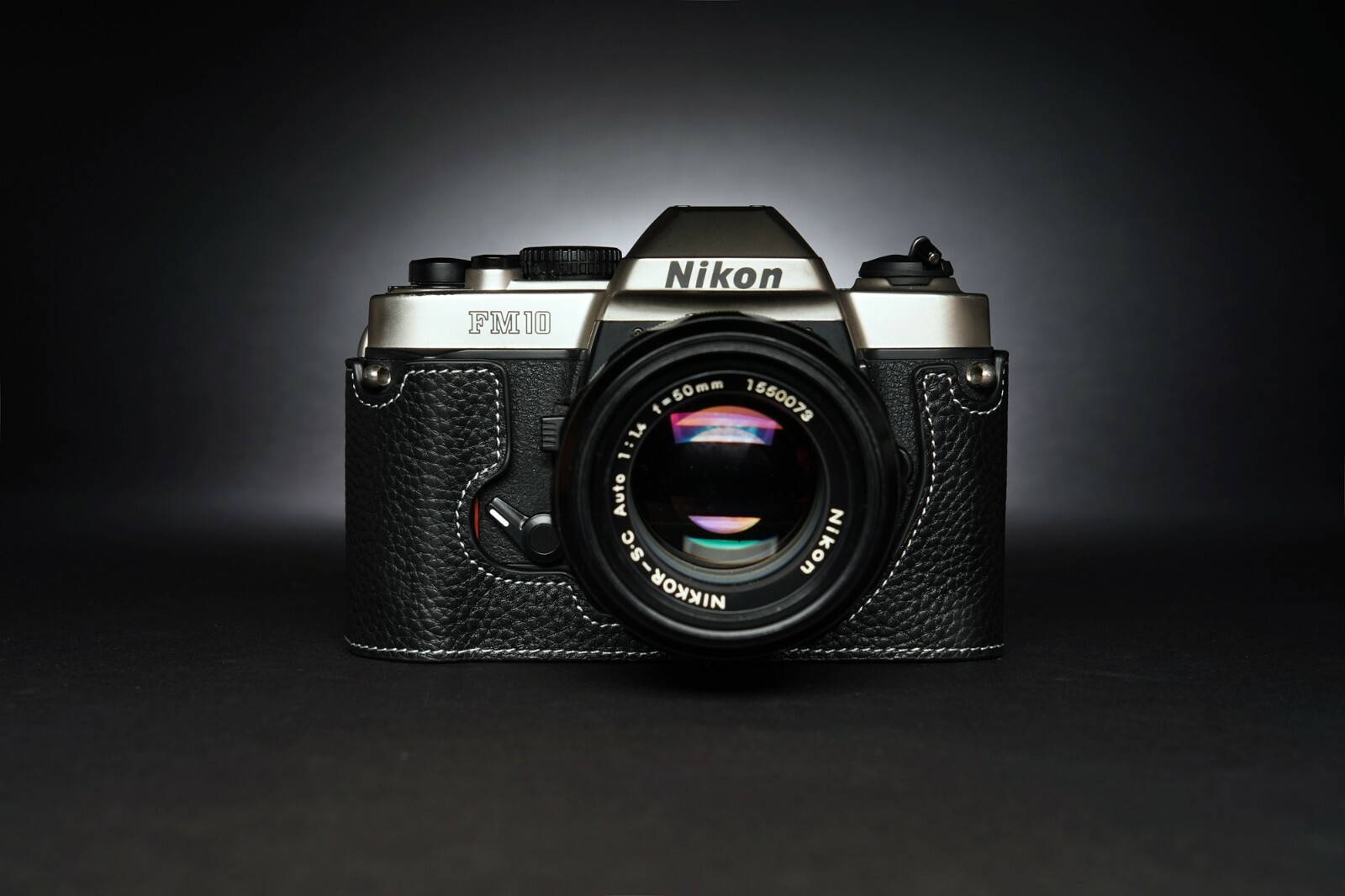 【美品】 Nikon FM10 ケース付き Genuine Real Leather Half Camera Case Bag Cover for Nikon