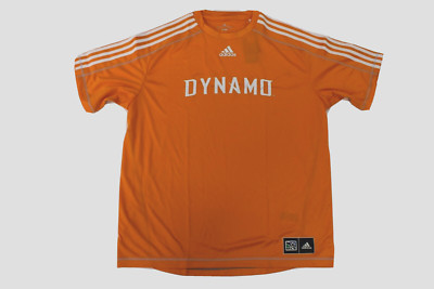 adidas Mens MLS Houston Dynamo Climalite Orange Soccer Jersey NWT 2XL