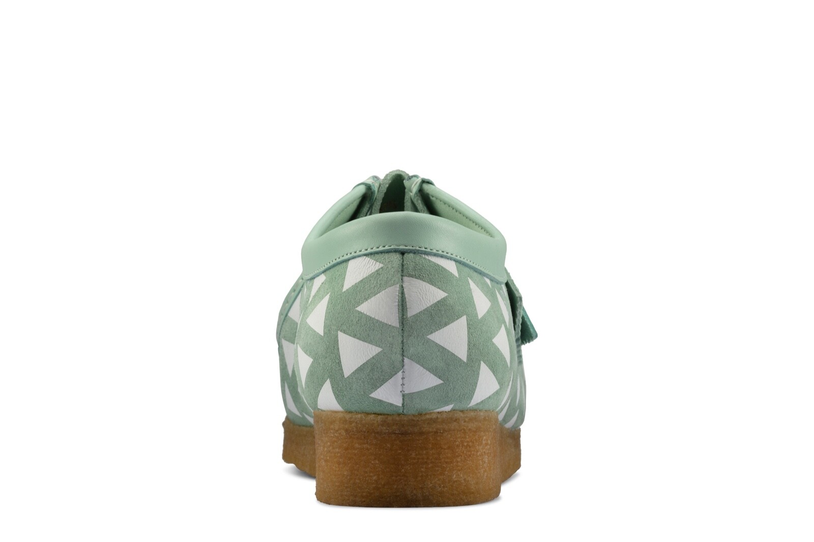 Pre-owned Clarks Men's Wallabee Shoes Made In Portugal Mint Suede 26160206 In Green