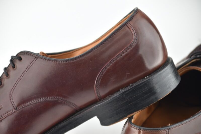 ALLEN EDMONDS 9C #8 SHELL CORDOVAN BRADLEY SPLIT TOE DRESS ALLEN EDMONDS 9C #8 SHELL CORDOVAN BRADLEY SPLIT TOE DRESS