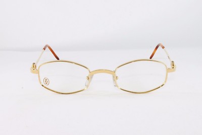 Cartier Octagon Gold Eyeglasses T8100427 Frames Authentic