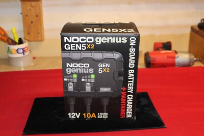 NOCO Genius GEN5X2 2-Bank 10A (5A/Bank) 12V Onboard