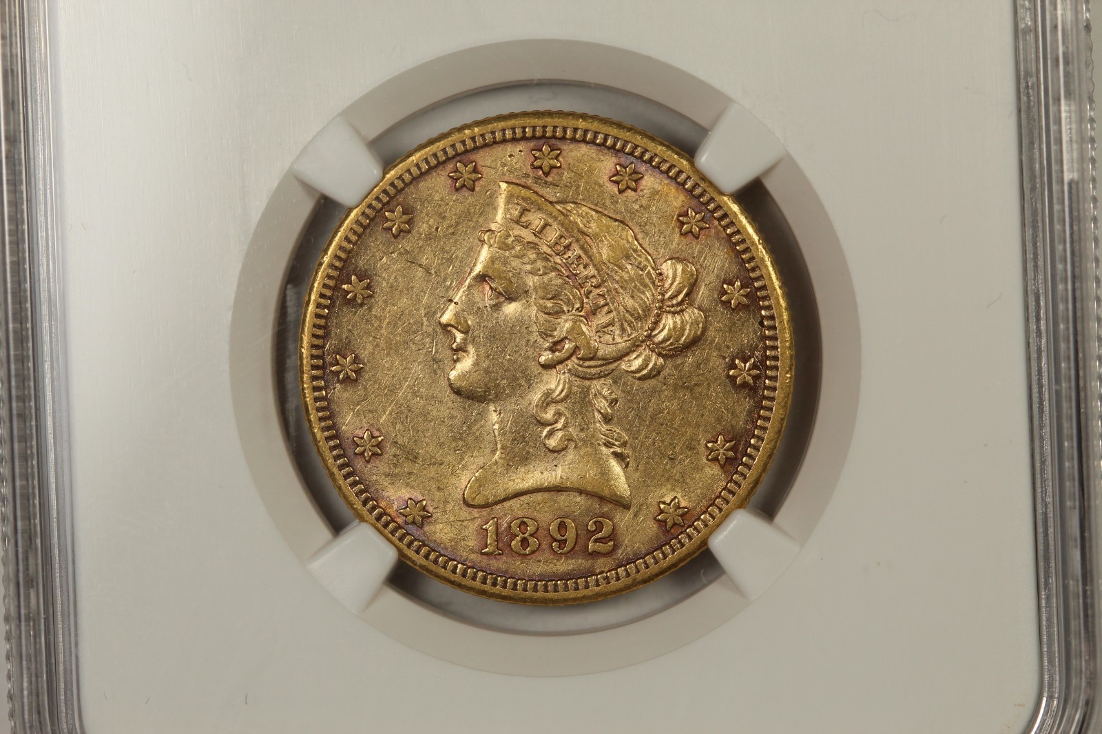 1892 CC $10 Liberty Head Eagle NGC AU53