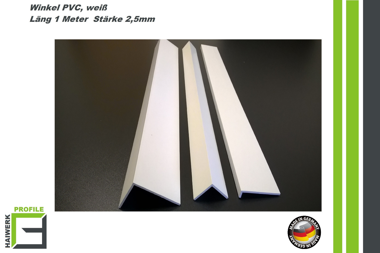 Winkel PVC 20 x12mm - 100 x150mm 1m Kunststoffleisten Abdeckleiste Winkelprofile