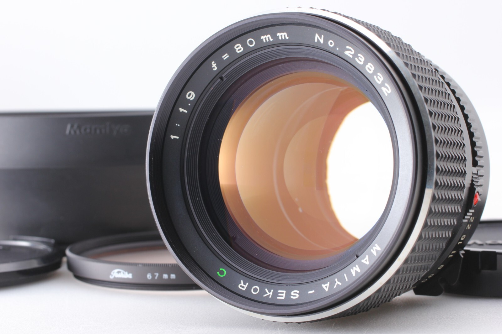 Near MINT+++ w/ Hood] Mamiya Sekor C 80mm f/1.9 for M645