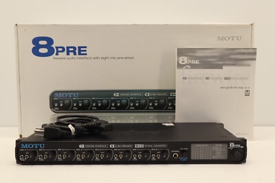 MOTU 8PRE Firewire Audio Interface w/8 Mic Pre-Amps