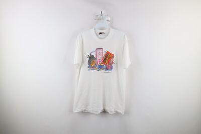 Vintage 90s Hersheys Chocolate Mens Large Spell Out Reeses Kisses T-Shirt USA