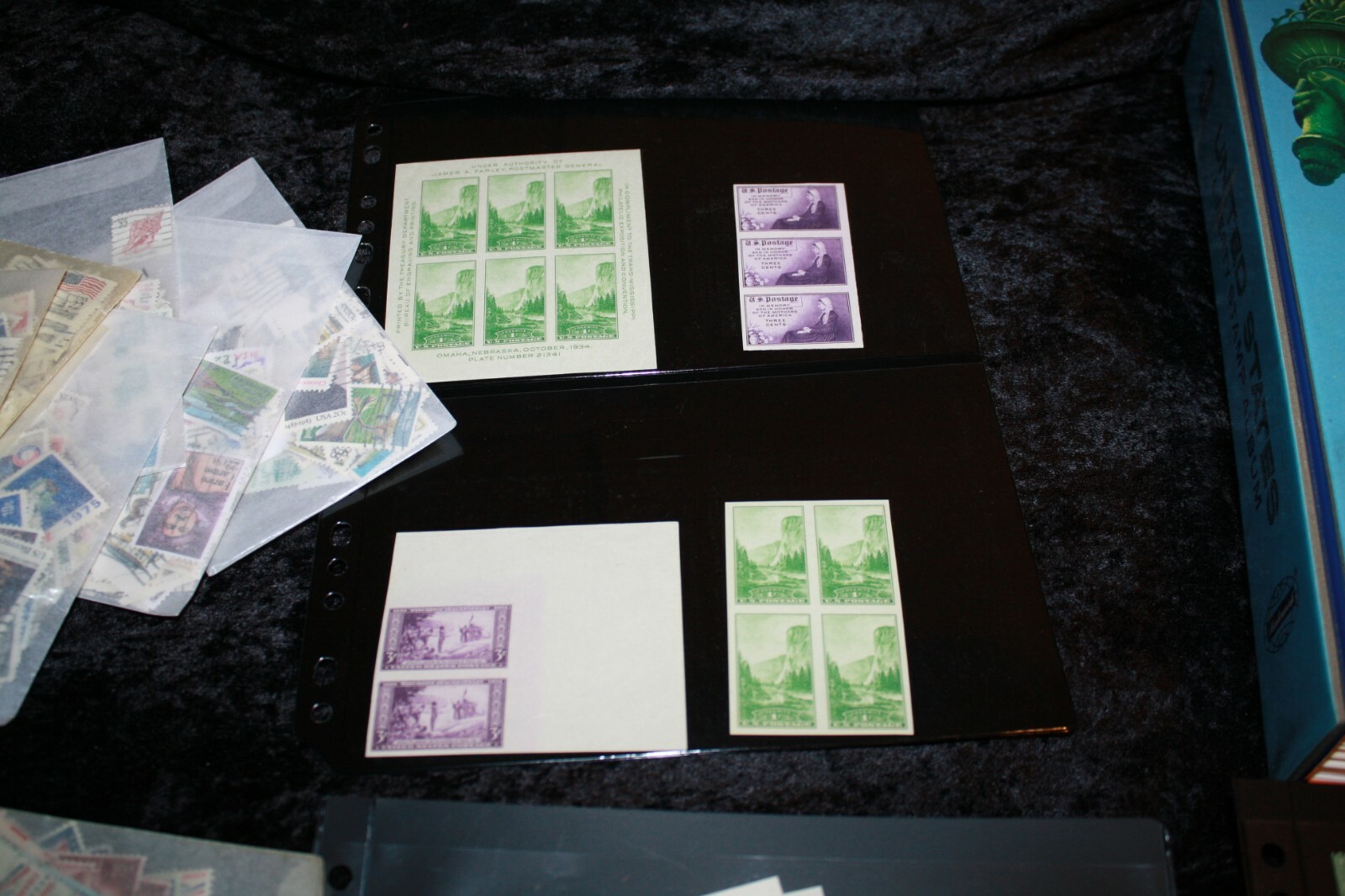 2 Liberty Harris Albums With 1000s of Stamps + High Denomination Hi CV