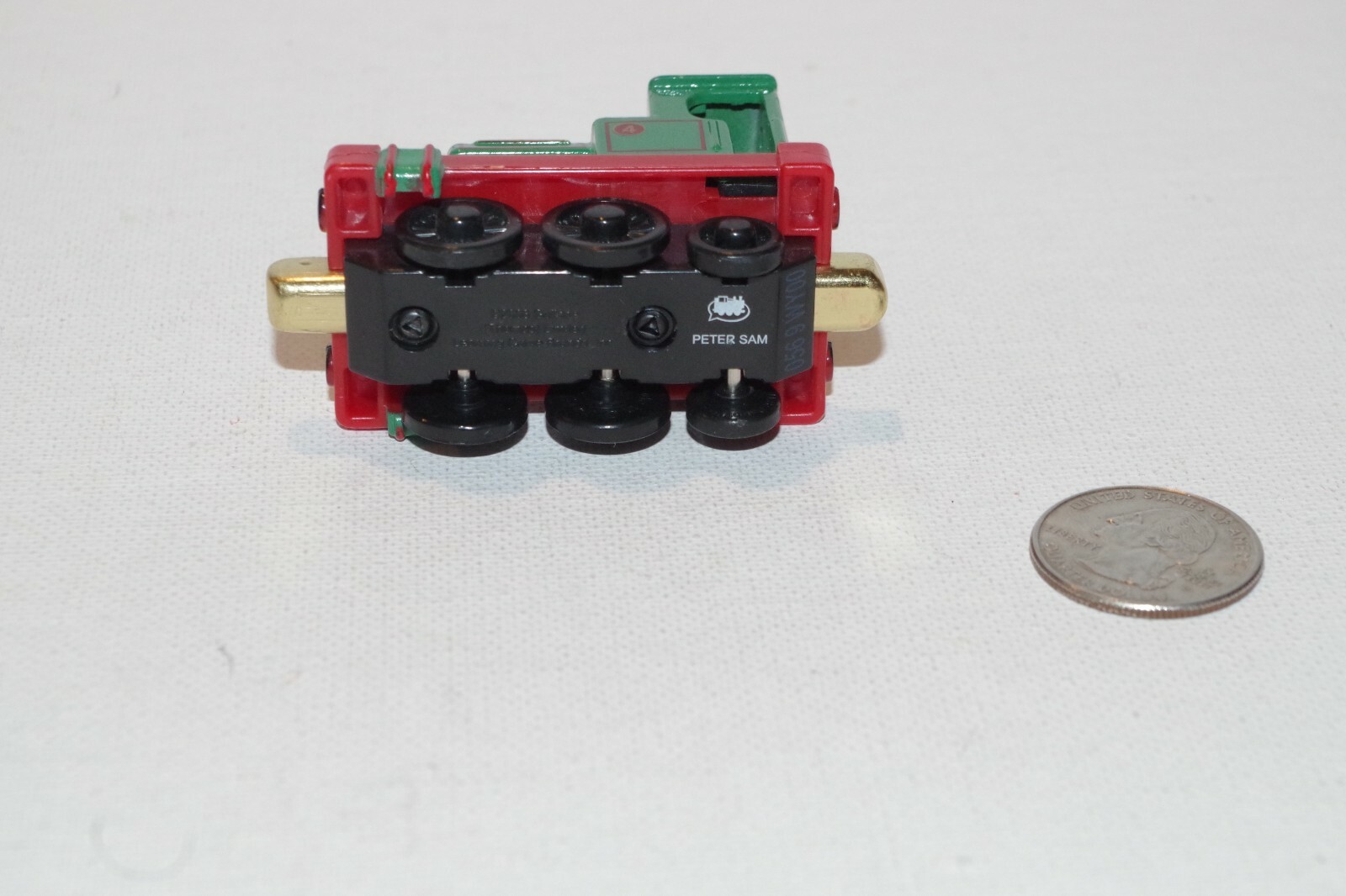 Thomas & Friends Take n Play Along Train Tank Engine Diecast Peter Sam 2008 EUC