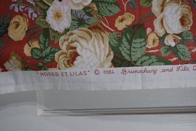Brunschwig & Fils Fabric ROSES ET LILAS 1984 2 yrds 10