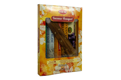 HEM Incense Bouquet of Assorted Fragrances #7 & Free Holder | 120 Sticks
