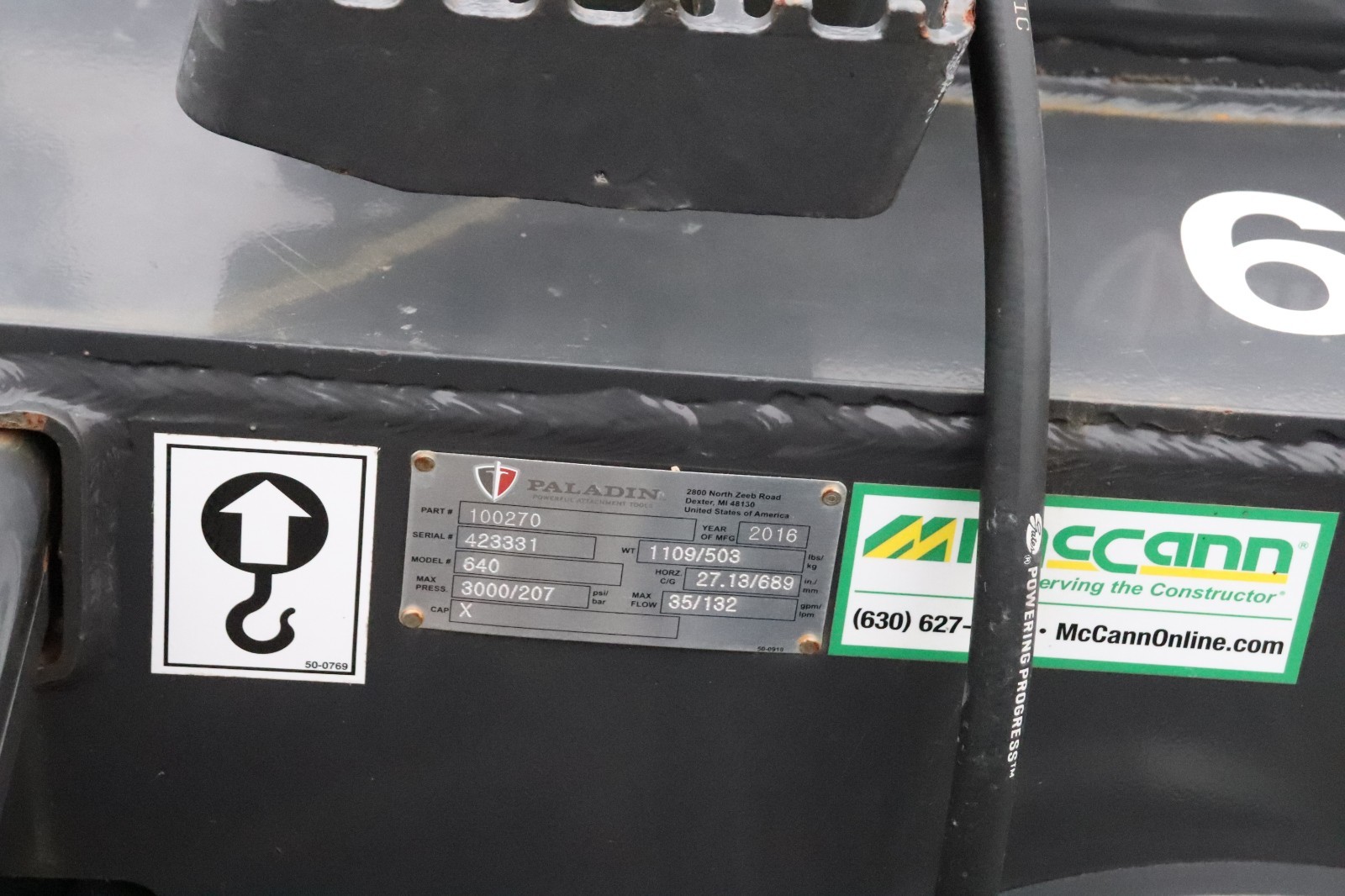 BRADCO SKID STEER TRENCHER MODEL #640 BR-100270