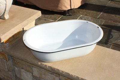 vintage baby bathtub with stand