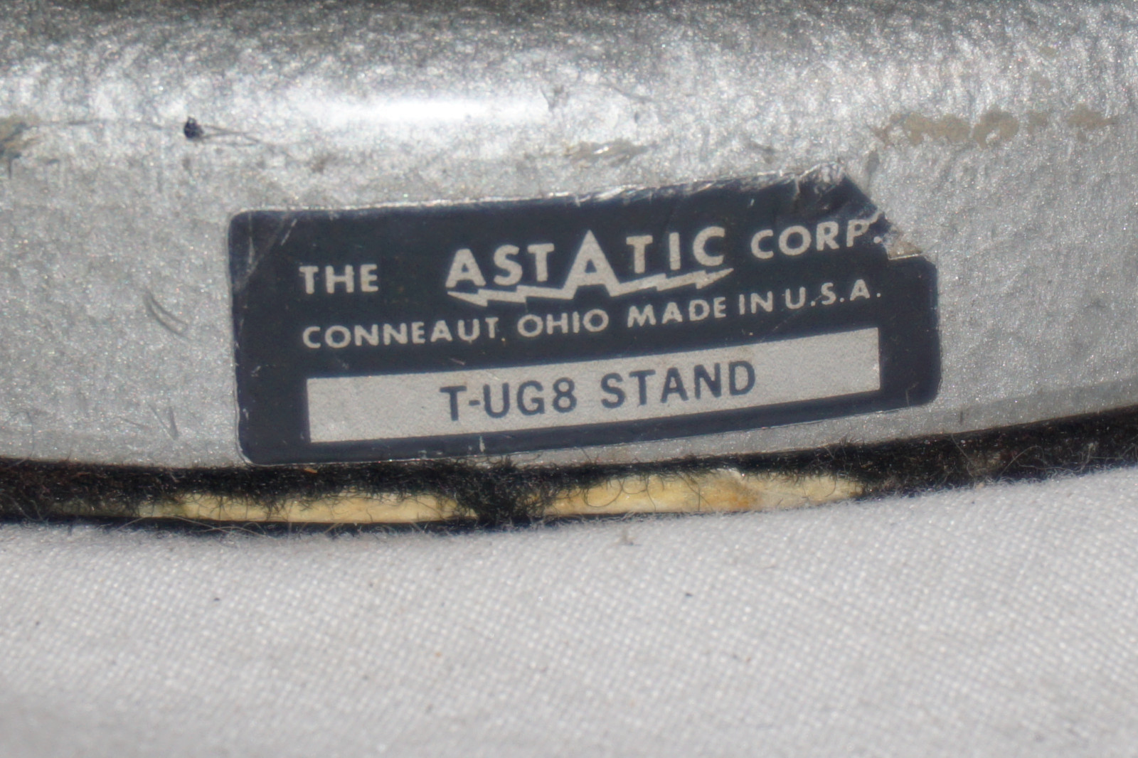 Vintage Astatic Base Microphone Model D-104 w/ T-UG8 Stand