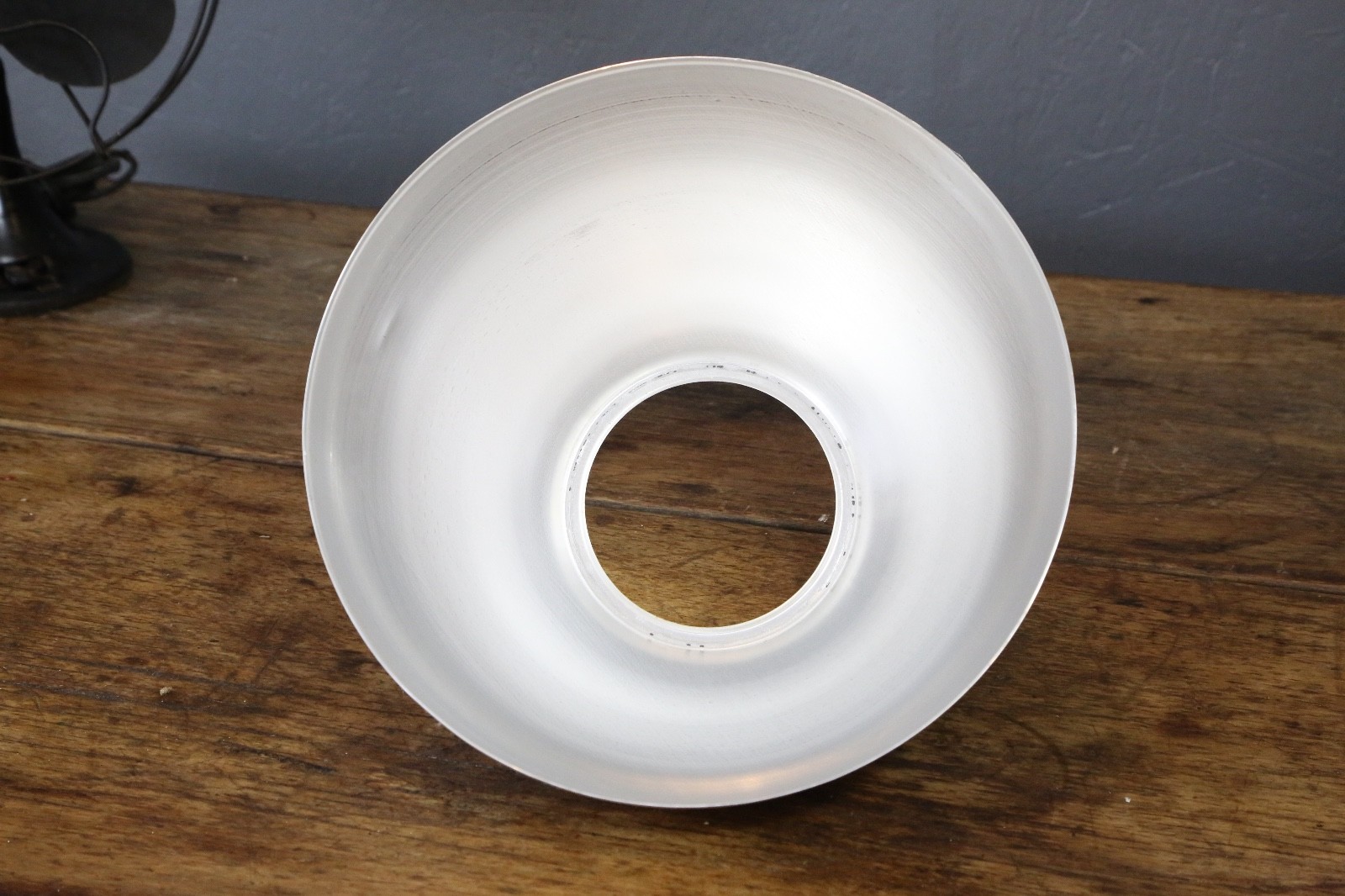 40s Vintage Lobay Holophane Ceiling Light Industrial Aluminum Shade (Cover Only)