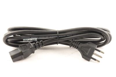 Computer Power Cord - 6 Feet - Black | CEI 23-50 (Italy) to IEC 60320 C13, 10A