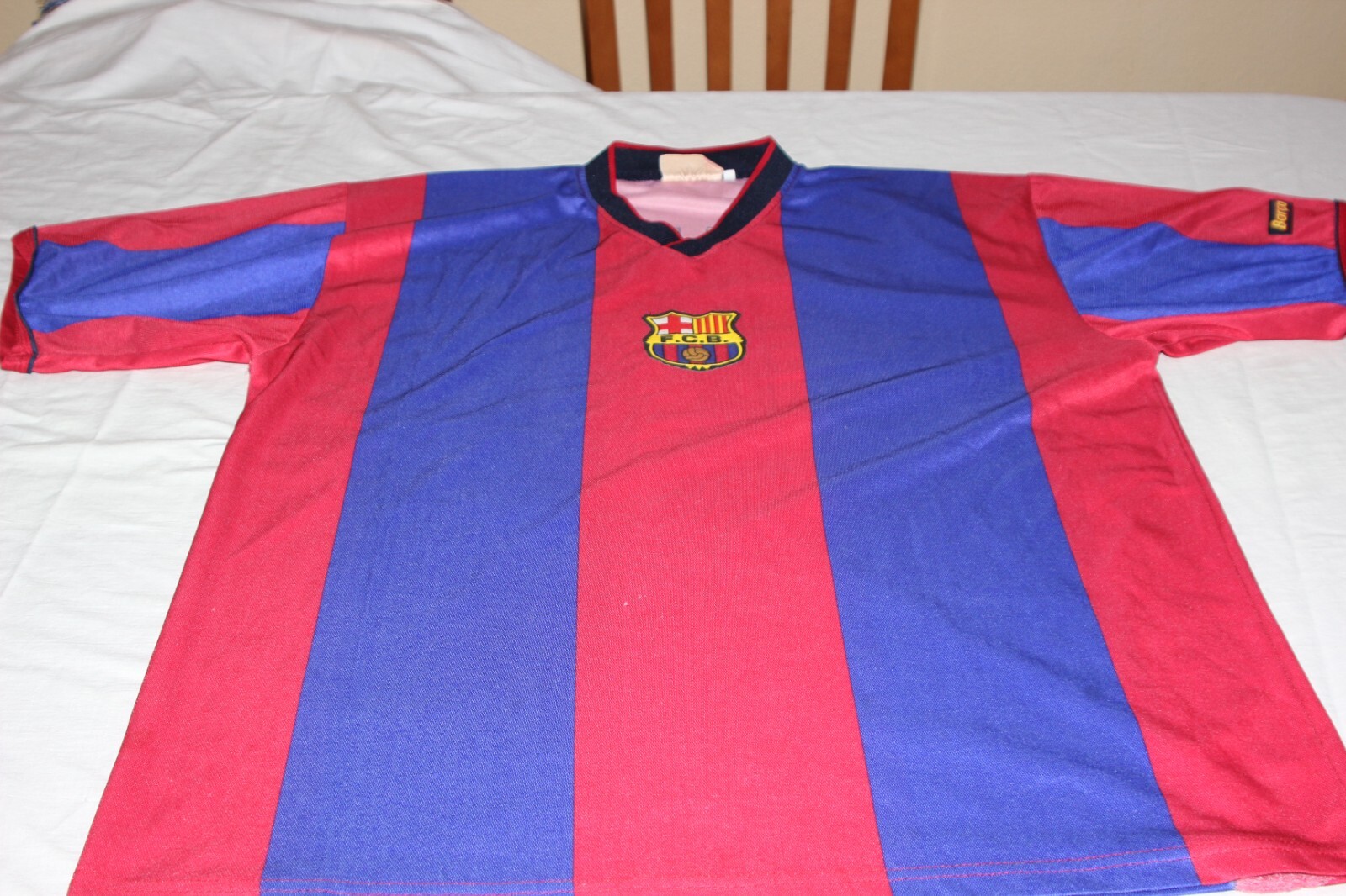 Vintage F.C. Barcelona Football Shirt Club Brand Size XL No