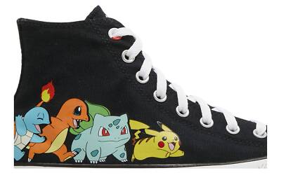 Pre-owned Converse Pokemon X Chuck Taylor All Star High 'first Partners' A01089c In Black/multi/white
