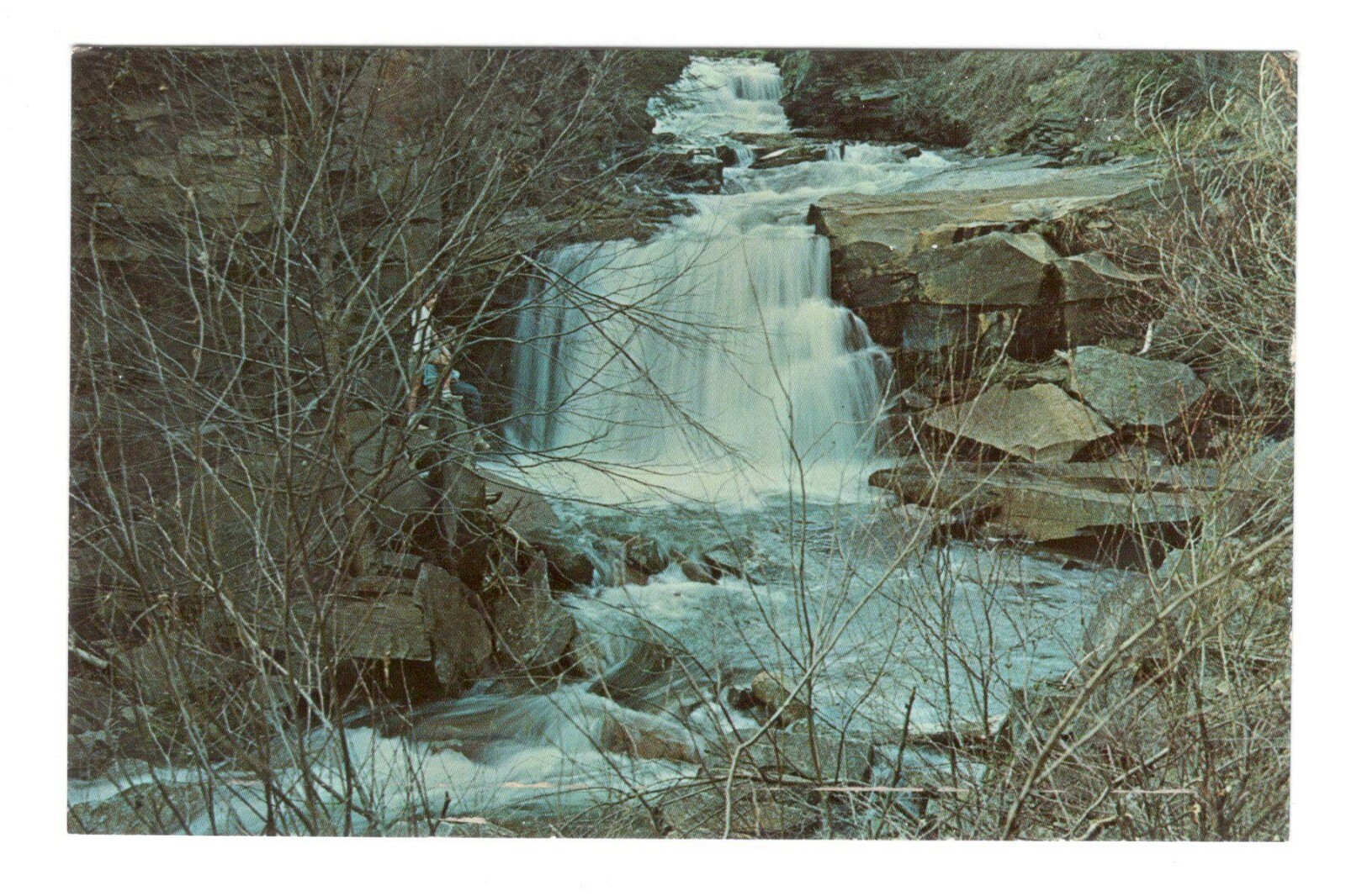 Waterfalls At Fall Brook State Park Pennsylvania Vintage