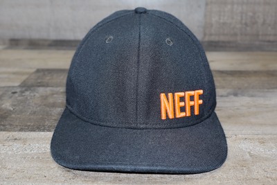Neff Original Apparel Company StrapBack Hat Cap Men Black Surf Skate Ribbed Bill