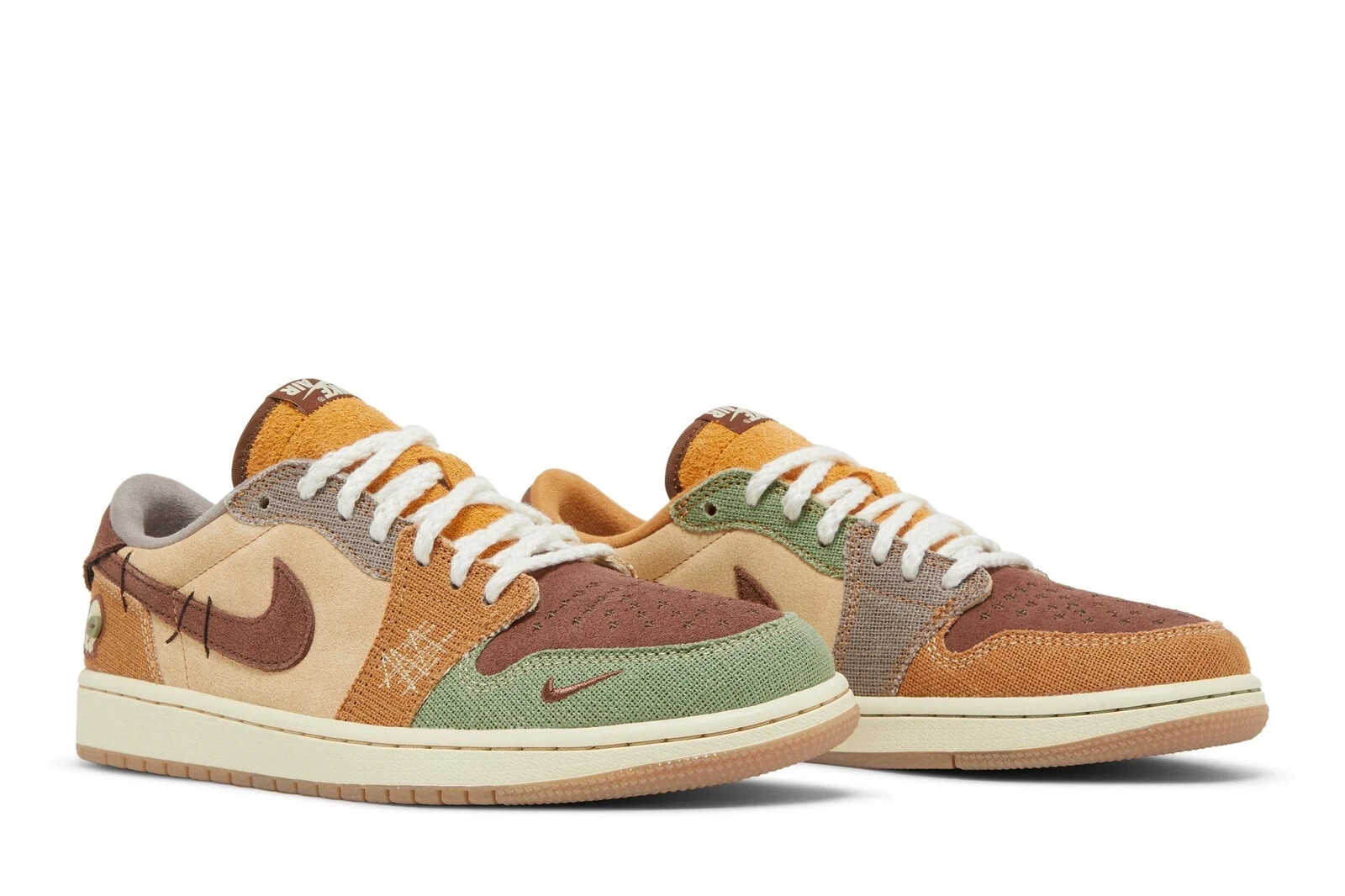 邦楽 WOOD MAN DETERMINATIONS ZION RECRDS Jordan 1 Retro Low OG Zion Williamson Voodoo Men's Size US 7