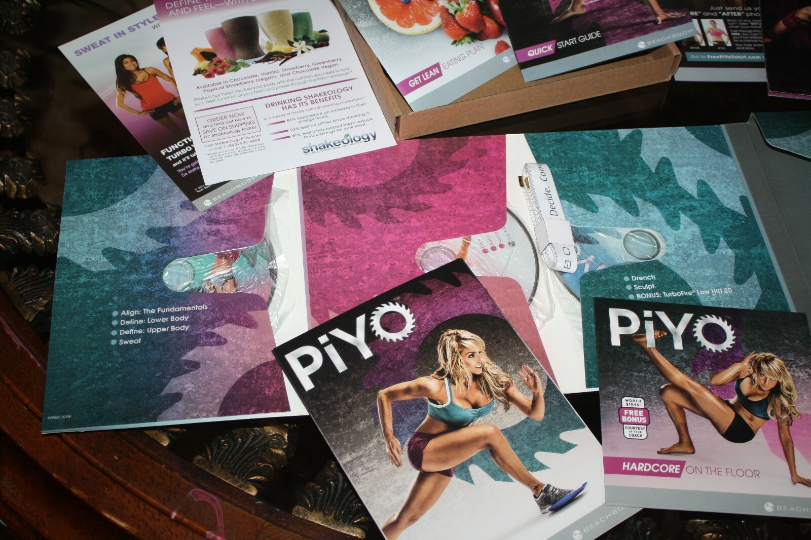 PiYo Complete DVD Set Chalene Johnson Workouts + Eating Plan+ Start Guide+