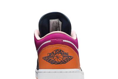 Pre-owned Jordan Air  Wmns Air  1 Low Se 'mismatched - Purple Magenta' Dj4342-400 In White