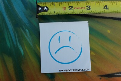 DTA Dont Trust Anyone Rogue Status Frown Face J1 Vintage Skateboarding STICKER