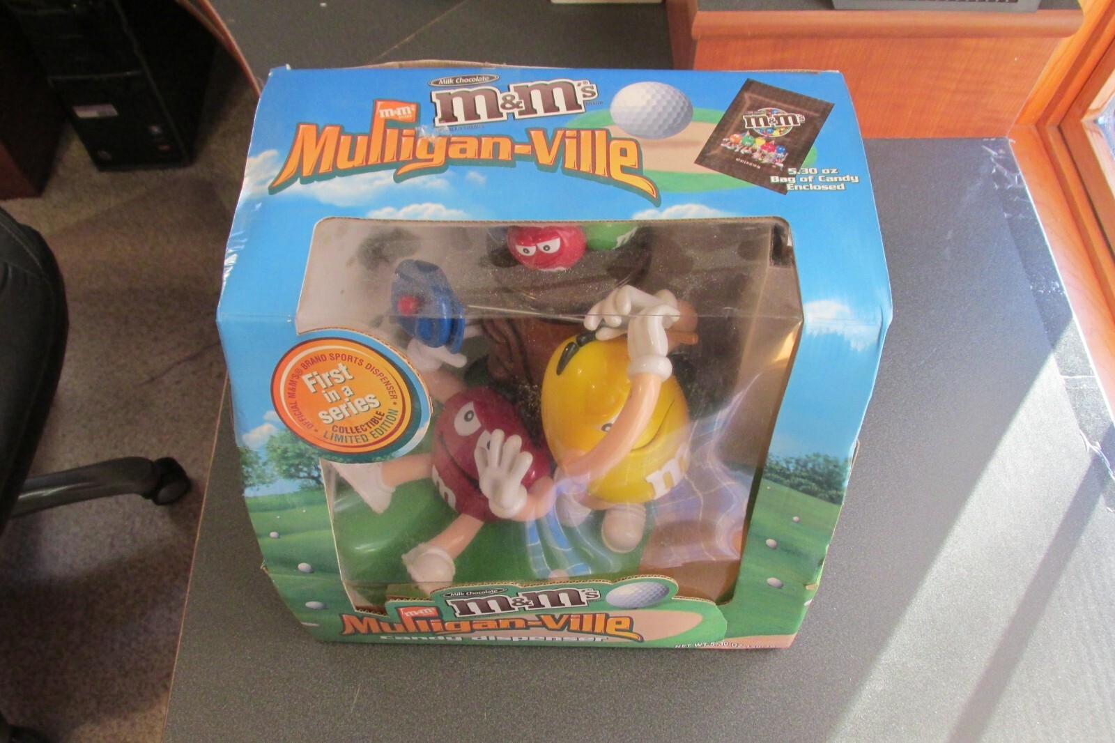 M & M's Mulligan-Ville Candy Dispenser NO Candy New In Box