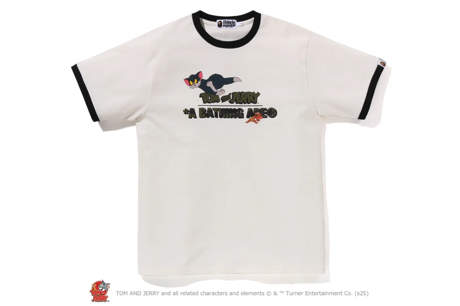 【A BATHING APE】BAPY LOGO RINGER TEE 要在庫確認 BAPE CLASSIC LOGO BY BATHING APE TEE | bape.com