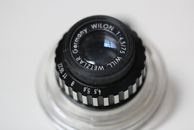 Will Wetzlar Wilon 75mm f4.5 Enlarger lens Germany