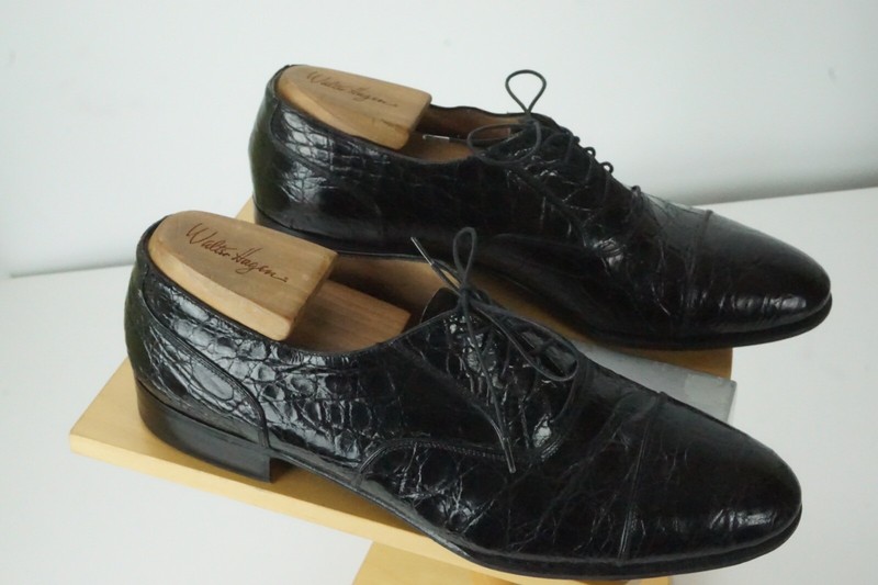 Salvatore Ferragamo Cap Toe Crocodile/Gator Mens Dress Shoes Sz 10D Salvatore Ferragamo Cap Toe Crocodile/Gator Mens Dress Shoes  main image 2
