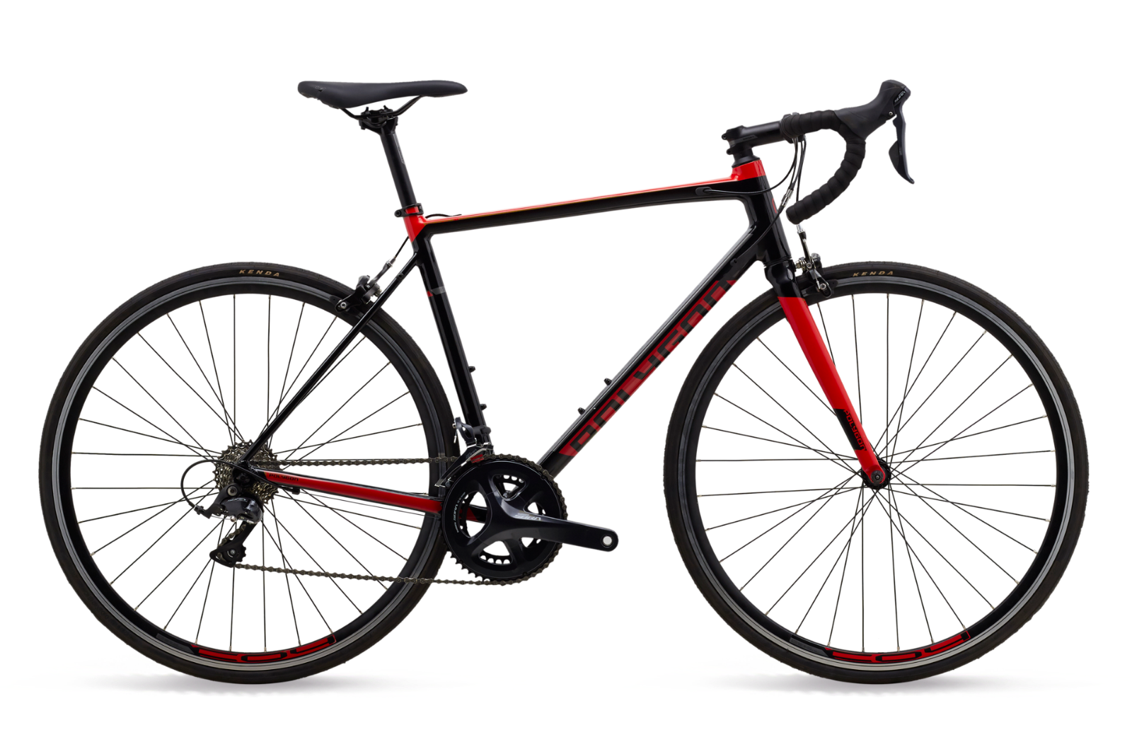 POLYGON Strattos S3 - Road Bike Shimano Sora Bicycles BLACK-RED