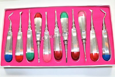 10GERMAN MOST FAMOUS DENTAL SURGERY TOOTH EXTRACTION EXTRACTING DENTAL ELEVATORS