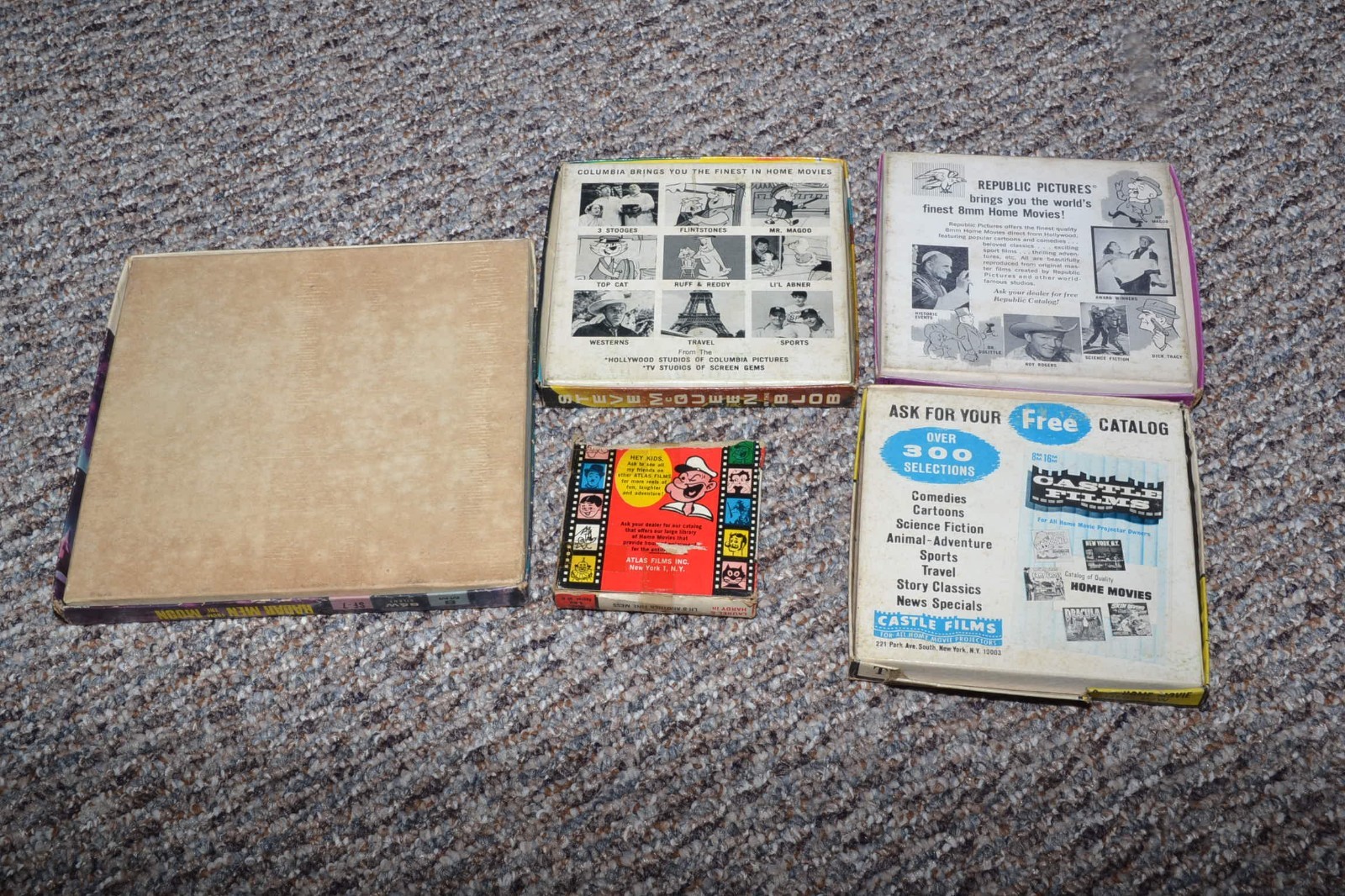 LOT 5x 8mm Sci-Fi Movie Real Radar Men Moon Mummy Blob Laurel Hardy Werewolf