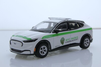 2022 Ford Mustang Mach-E Electric NYC Parks Car 1:64 Diecast Model New York