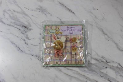   Vtg CHERISHED TEDDIES LAPEL PINS & EARRINGS teddy bear earring sets  