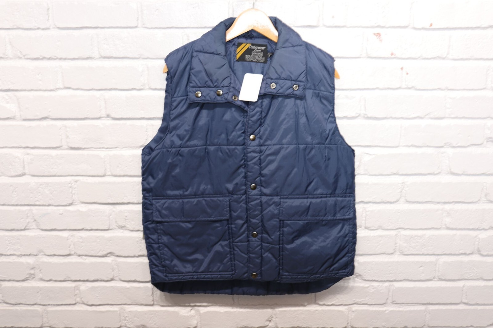 70s Vintage Sears Outerwear Vest Size Large | eBay